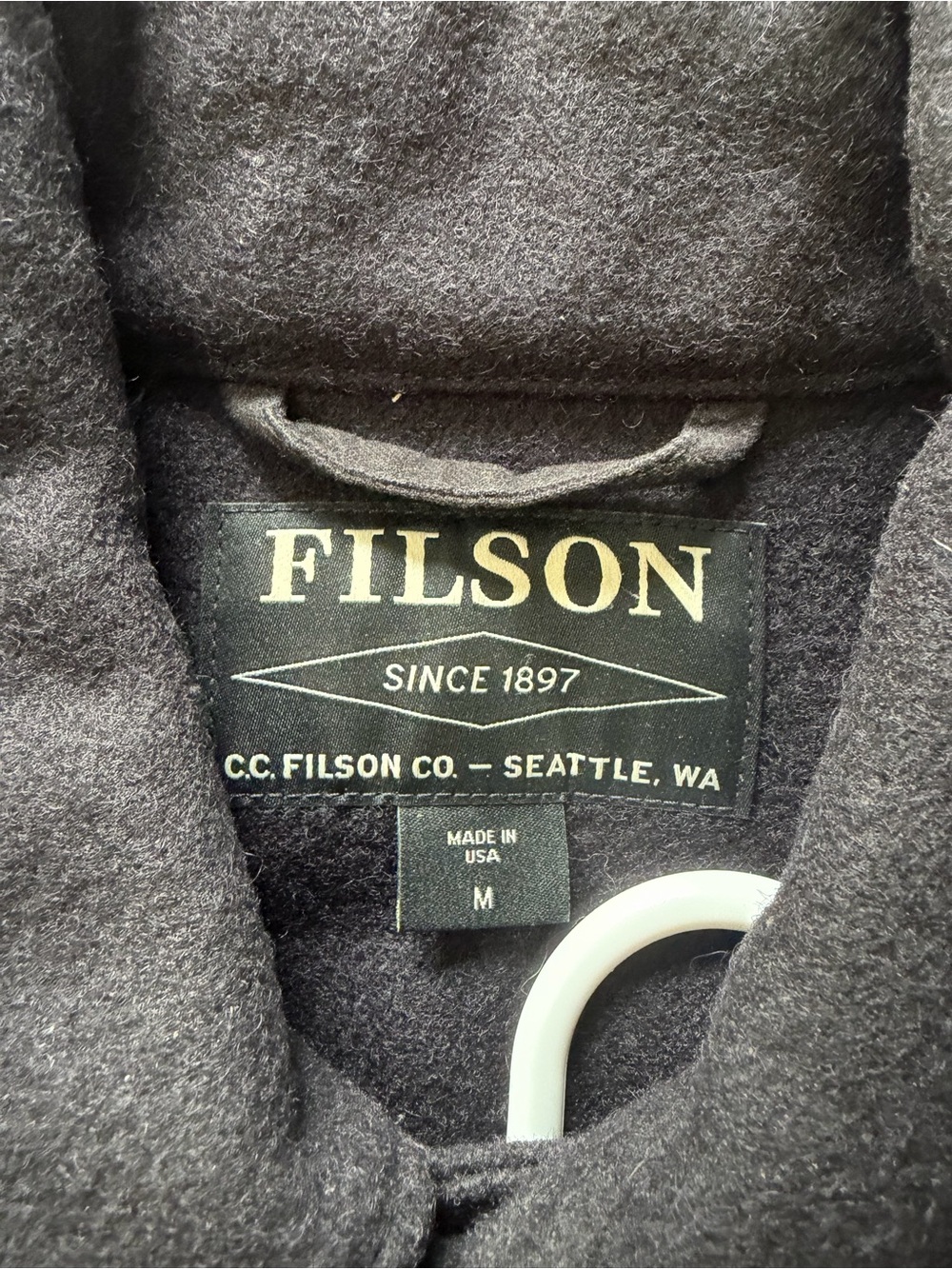 Filson Men's Navy/Black Wool Field Jacket - Picture 2 of 5